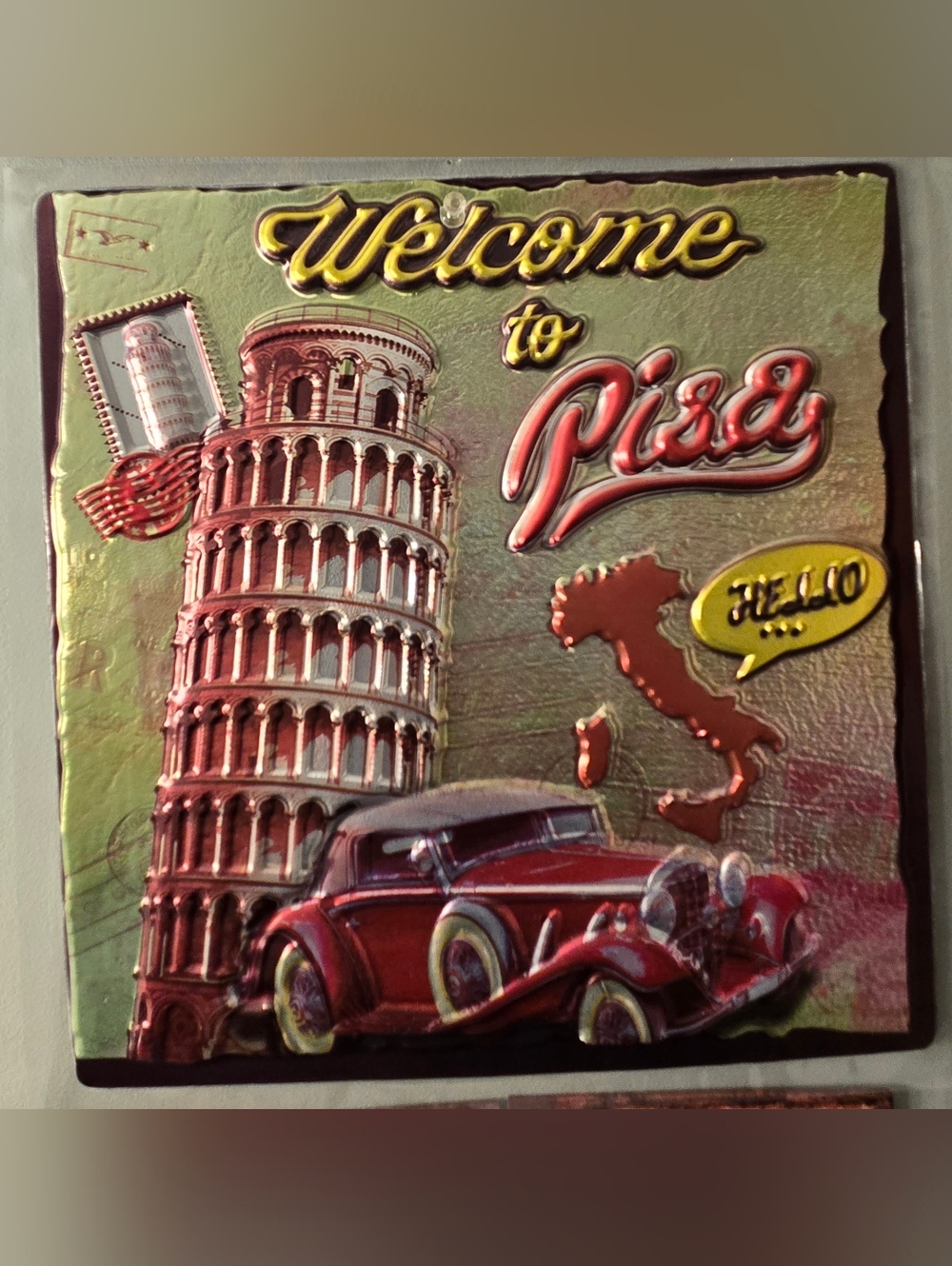 Pisa Wall Art 3D Plastic